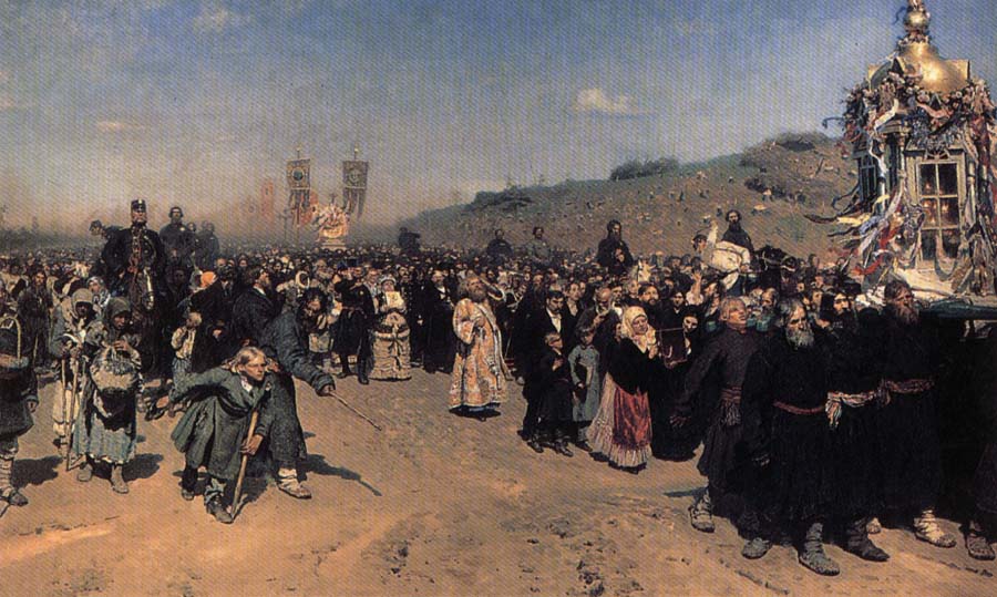 A Religious Procession in kursk province